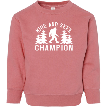 Hide and Seek Sasquatch Toddler Crew Neck Sweatshirt