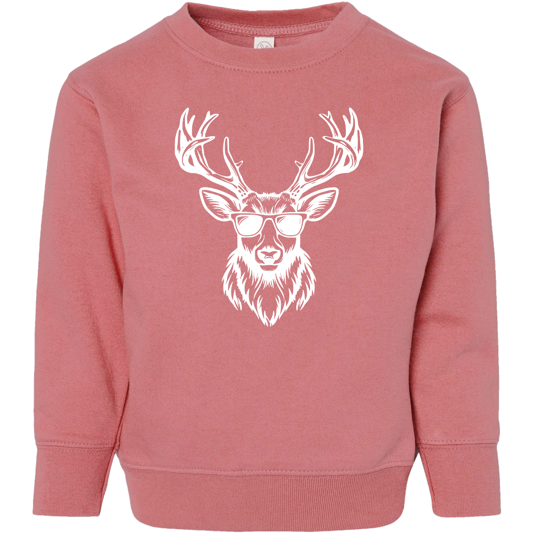 Cool Deer Kids Crew Neck Sweatshirt