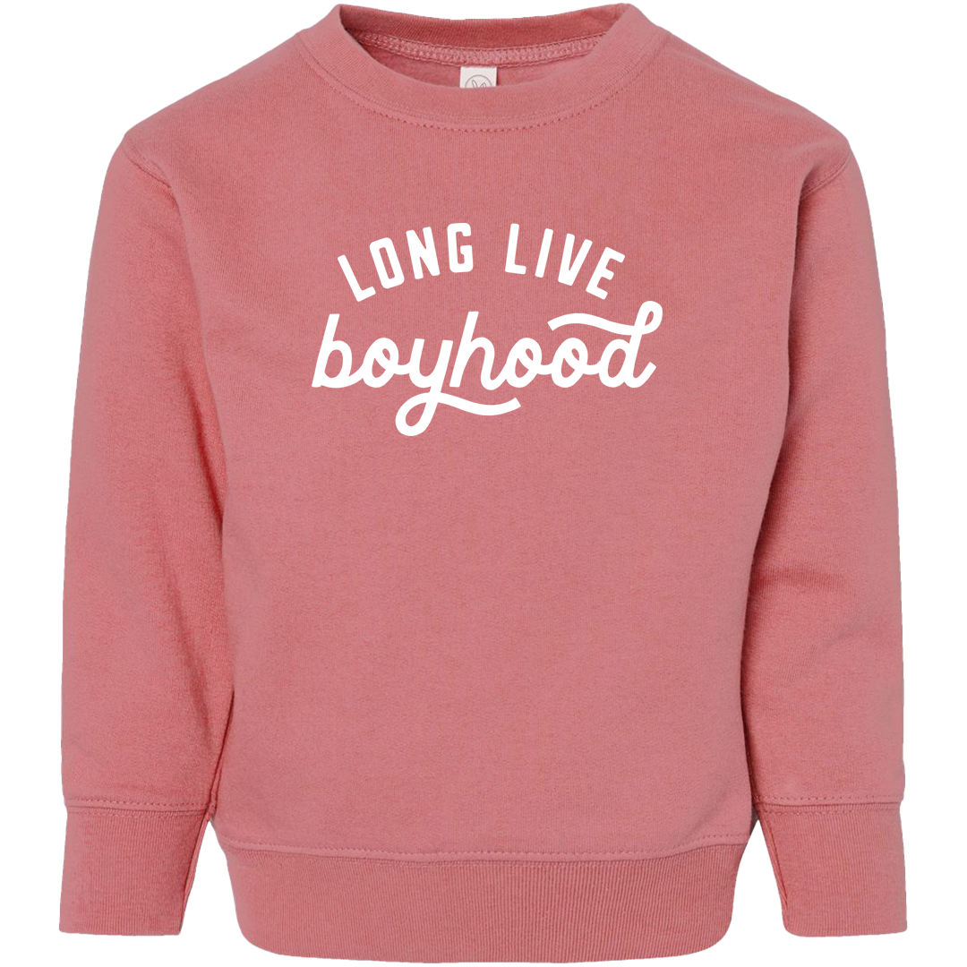 Long Live Boyhood Kids Crew Neck Sweatshirt