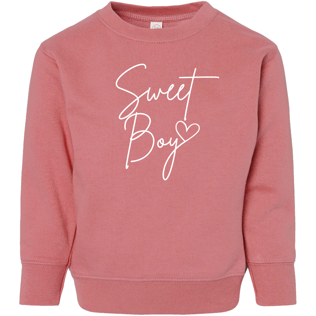 Sweet Boy Kids Crew Neck Sweatshirt