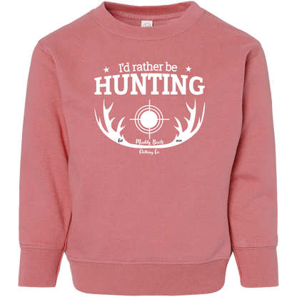 I'd Rather Be Hunting Kids Crew Neck Sweatshirt