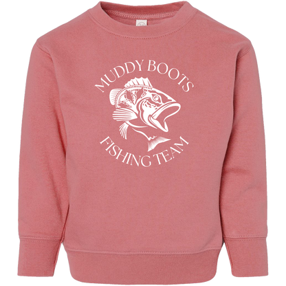 Fishing Team Toddler Crew Neck Sweatshirt