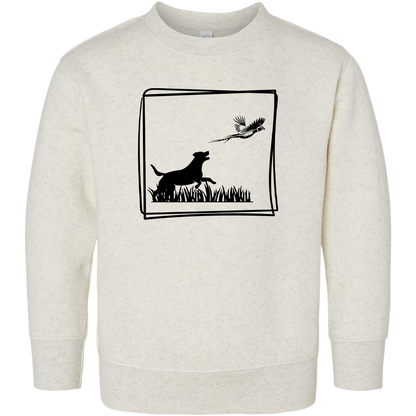 Pheasant Flush Kids Crew Neck Sweatshirt