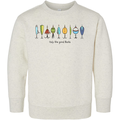 Only The Good Baits Kids Crew Neck Sweatshirt
