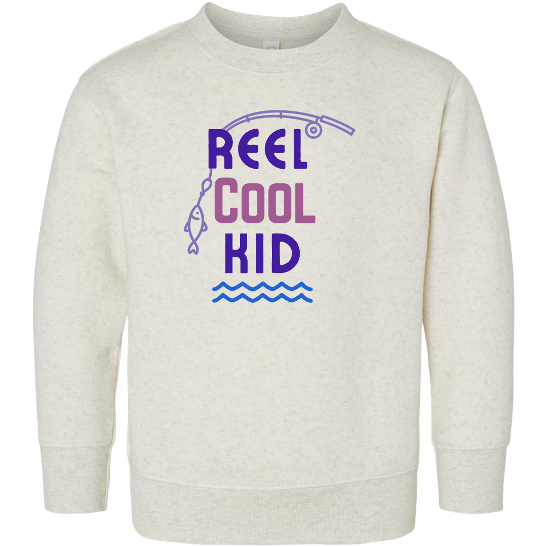 Reel Cool Kid Toddler Crew Neck Sweatshirt