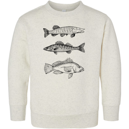 Midwest Fish Toddler Crew Neck Sweatshirt