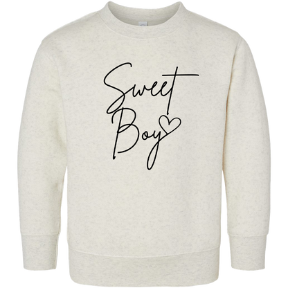 Sweet Boy Toddler Crew Neck Sweatshirt
