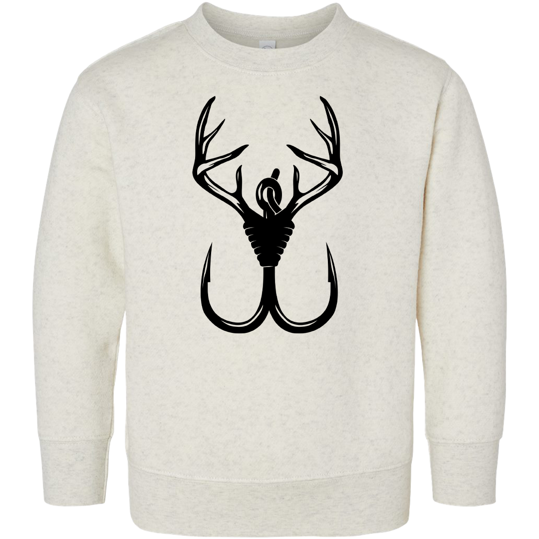 Antler Hook Toddler Crew Neck Sweatshirt