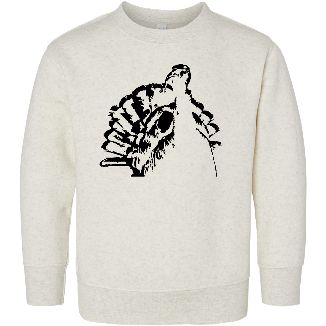 Turkey Contour Toddler Crew Neck Sweatshirt