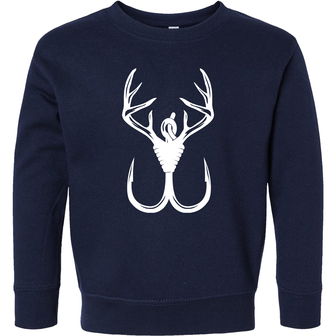 Antler Hook Toddler Crew Neck Sweatshirt