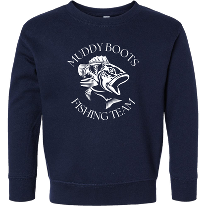 Fishing Team Toddler Crew Neck Sweatshirt