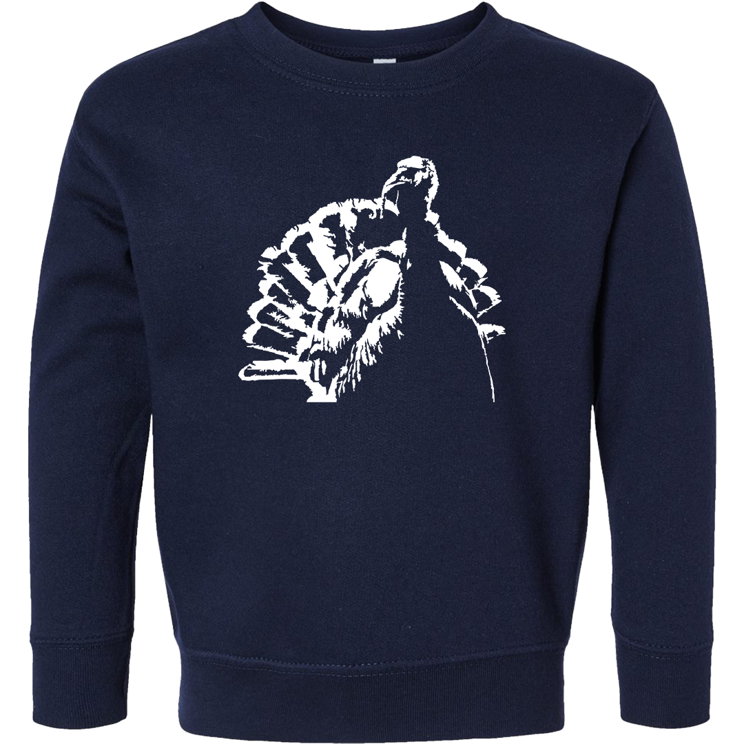 Turkey Contour Toddler Crew Neck Sweatshirt