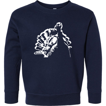 Turkey Contour Toddler Crew Neck Sweatshirt