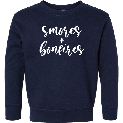S'mores and Bonfires Toddler Crew Neck Sweatshirt