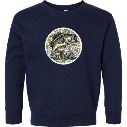 Jumping Bass Kids Crew Neck Sweatshirt