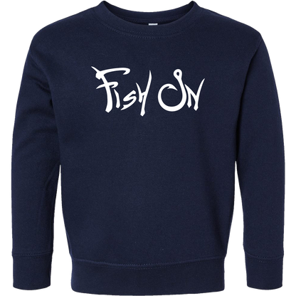 Fish On Kids Crew Neck Sweatshirt