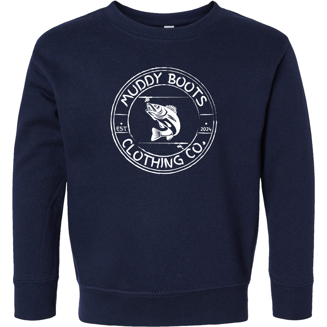 Rod Bending Kids Crew Neck Sweatshirt