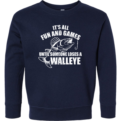 Walleye Games Kids Crew Neck Sweatshirt