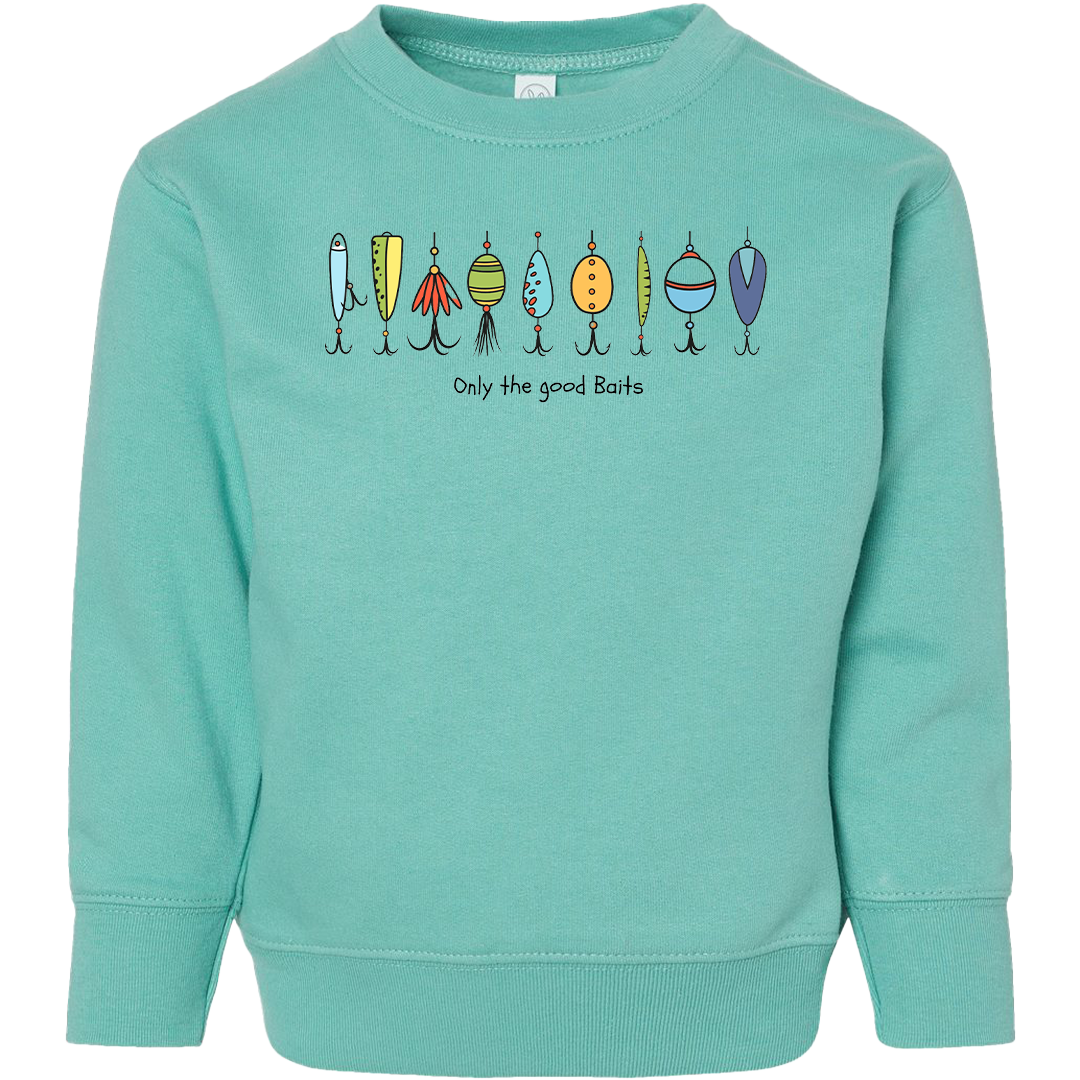 Only The Good Baits Kids Crew Neck Sweatshirt