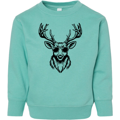 Cool Deer Kids Crew Neck Sweatshirt