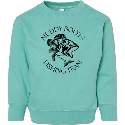 Fishing Team Kids Crew Neck Sweatshirt