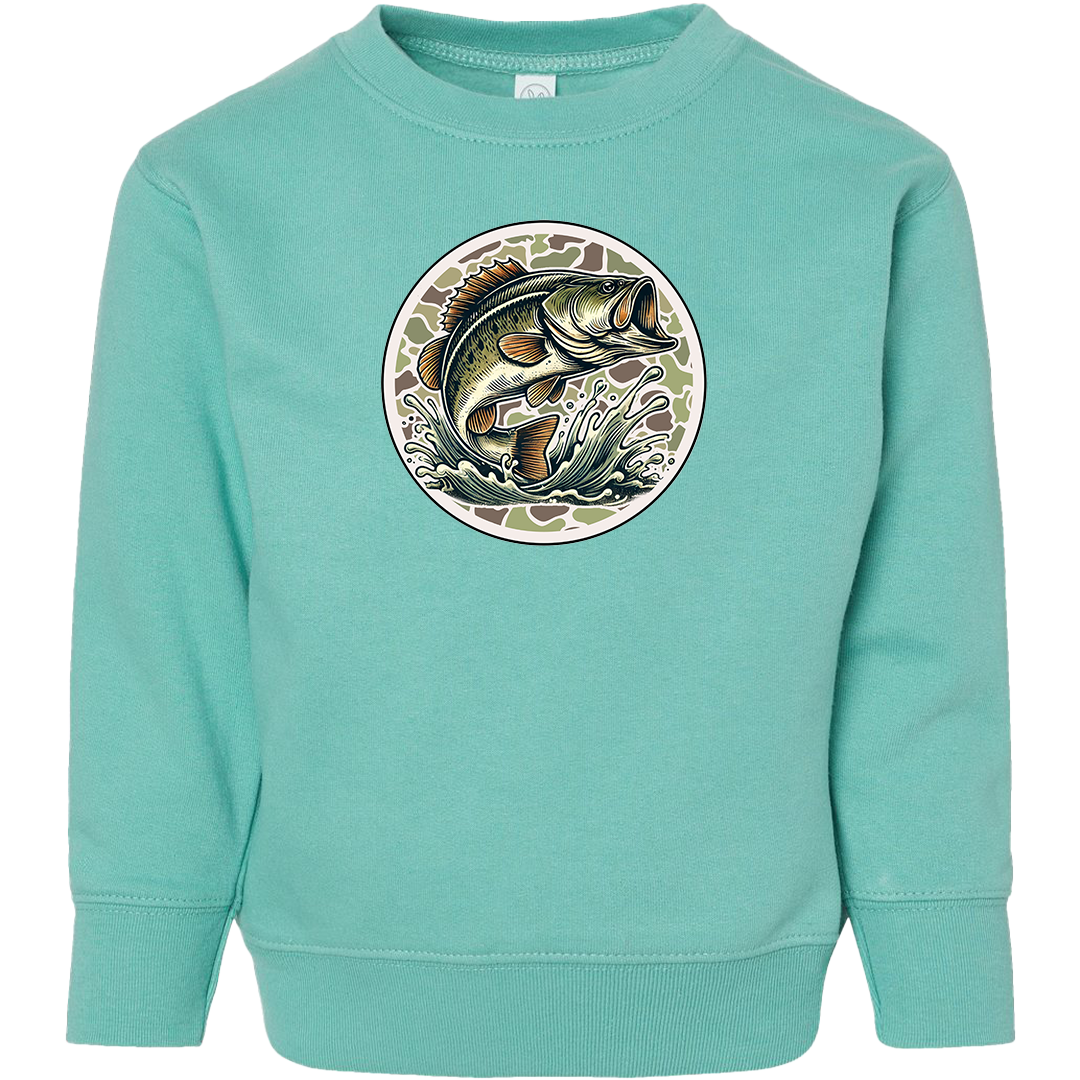 Jumping Bass Kids Crew Neck Sweatshirt