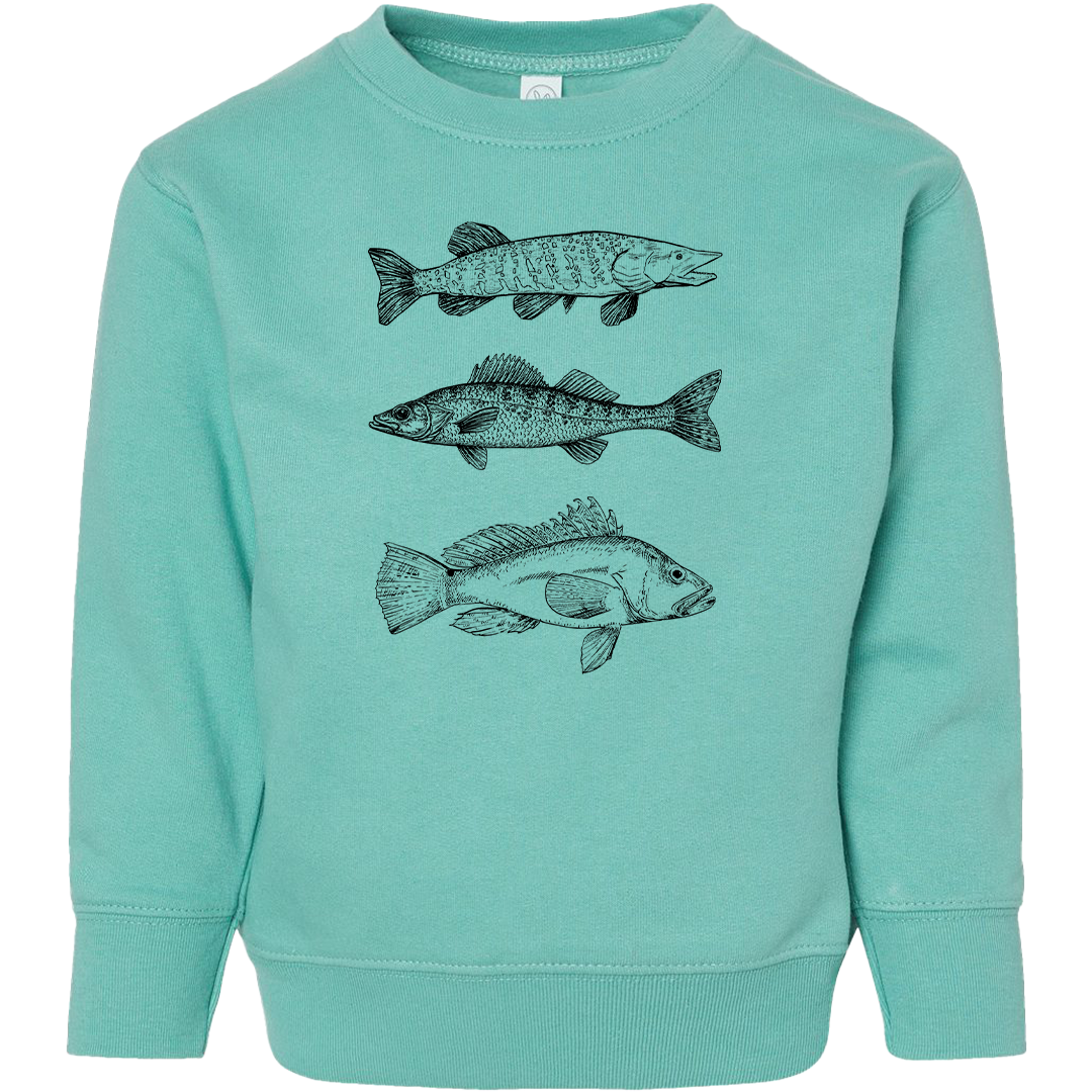 Midwest Fish Kids Crew Neck Sweatshirt