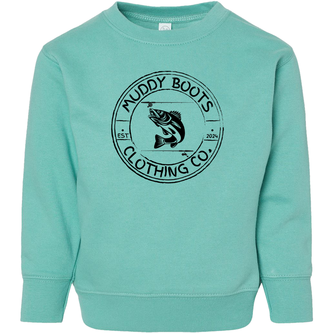 Rod Bending Kids Crew Neck Sweatshirt