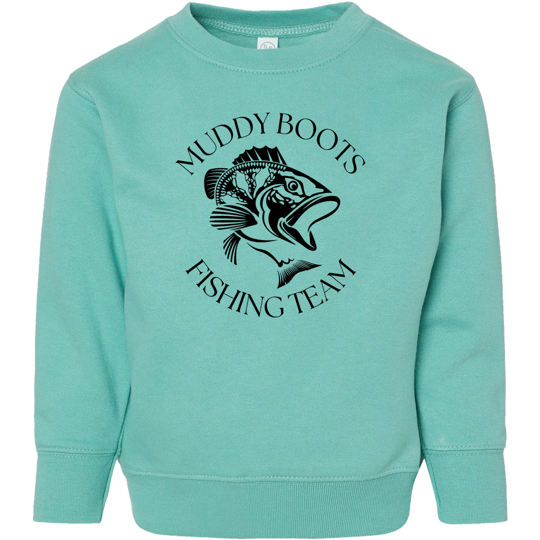 Fishing Team Toddler Crew Neck Sweatshirt