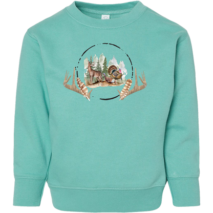 Bucks And Beards Kids Crew Neck Sweatshirt