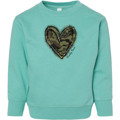 Hidden Heart Toddler Crew Neck Sweatshirt