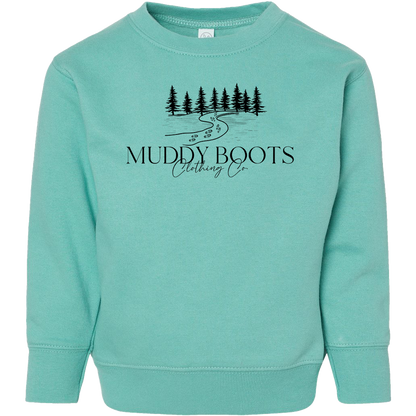 Muddy Boots Toddler Crew Neck Sweatshirt