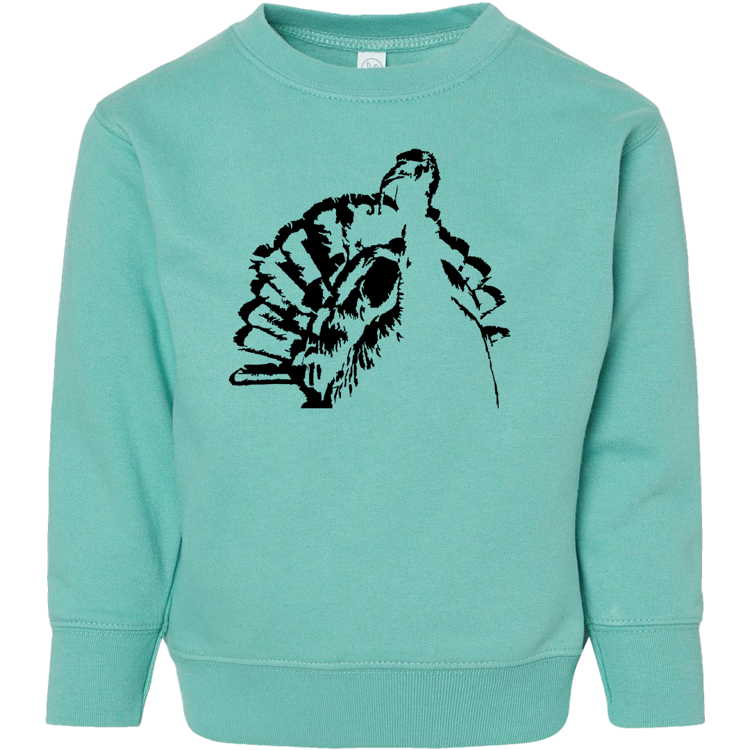 Turkey Contour Toddler Crew Neck Sweatshirt