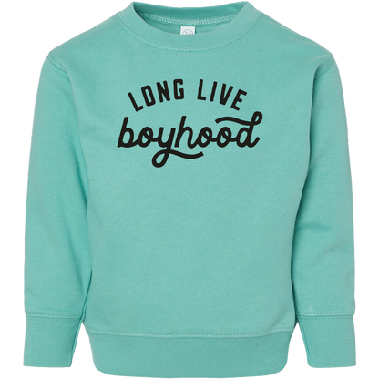 Long Live Boyhood Kids Crew Neck Sweatshirt