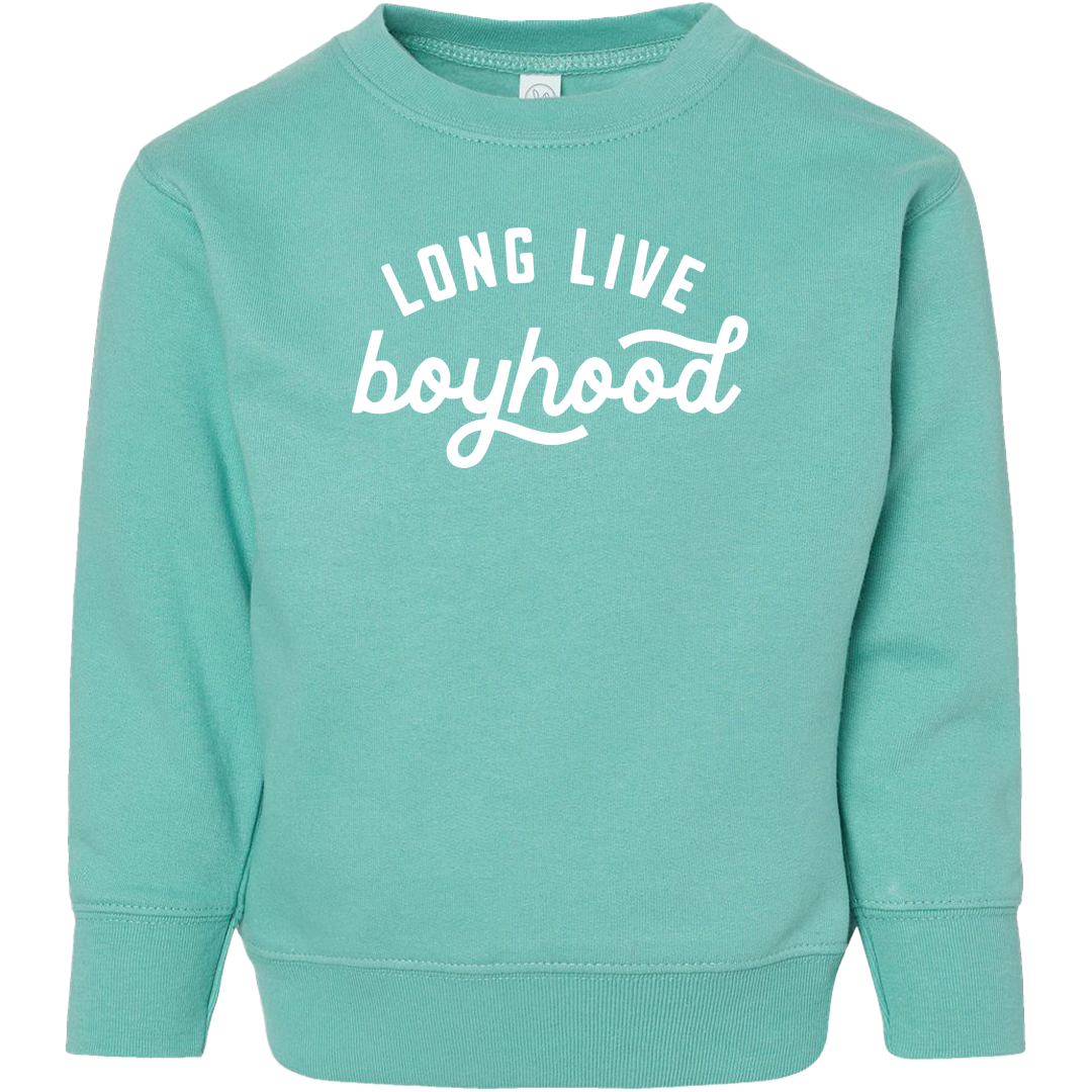 Long Live Boyhood Toddler Crew Neck Sweatshirt