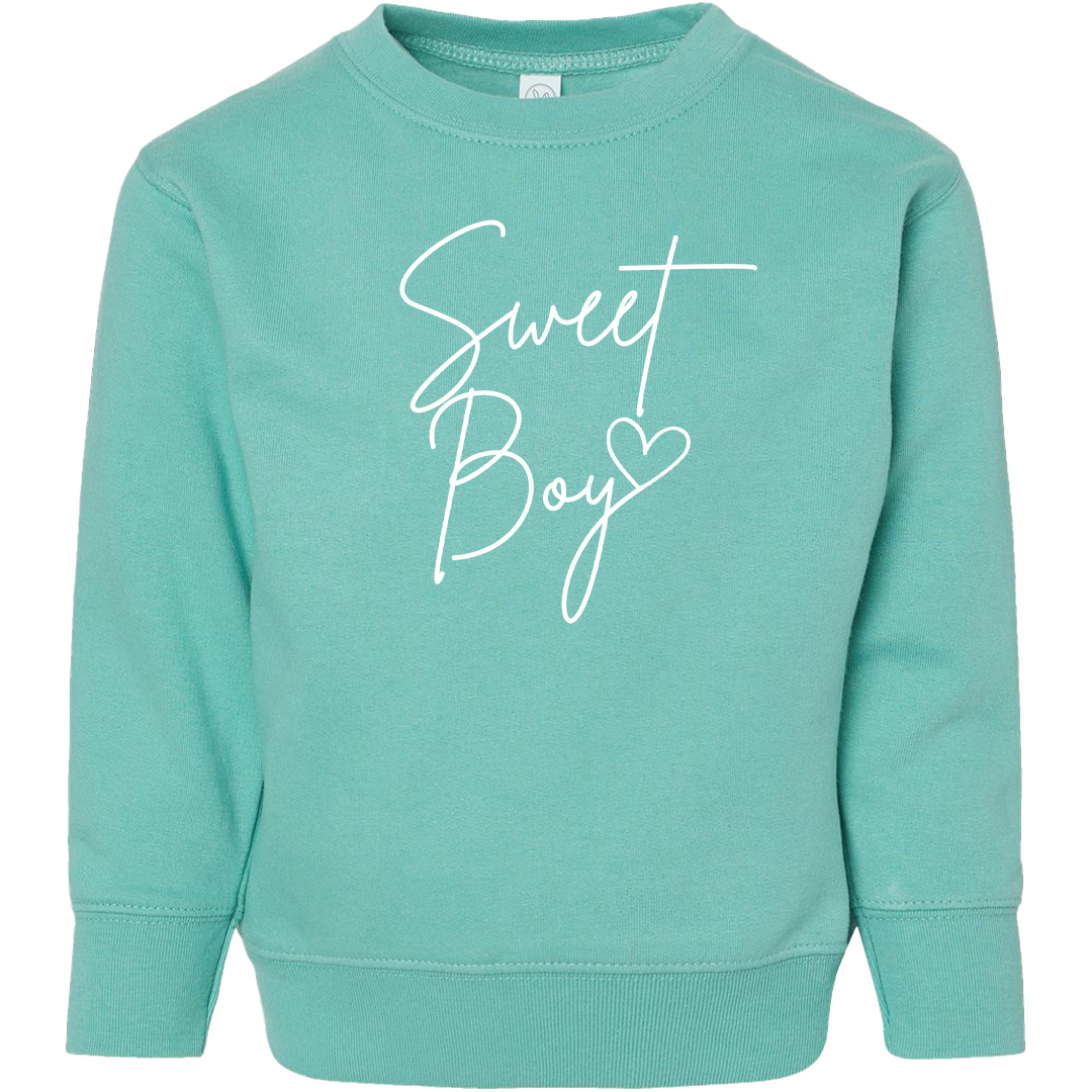 Sweet Boy Toddler Crew Neck Sweatshirt