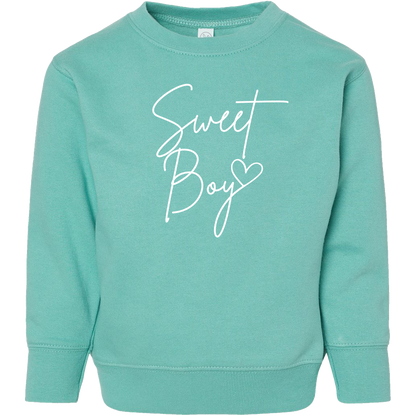 Sweet Boy Toddler Crew Neck Sweatshirt