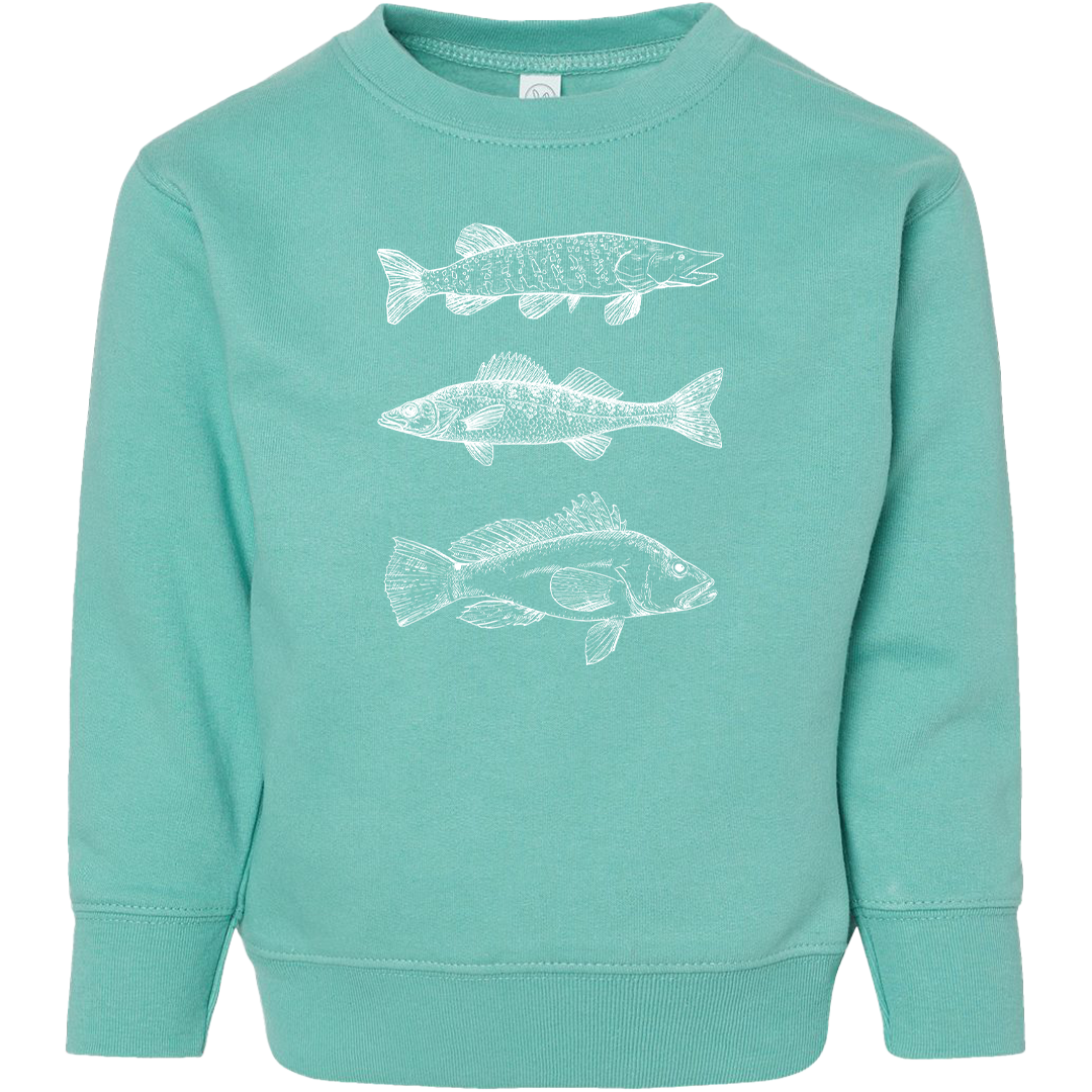 Midwest Fish Toddler Crew Neck Sweatshirt