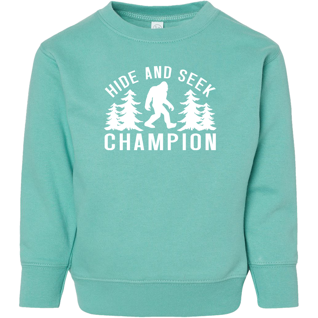 Hide and Seek Sasquatch Toddler Crew Neck Sweatshirt