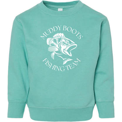 Fishing Team Toddler Crew Neck Sweatshirt