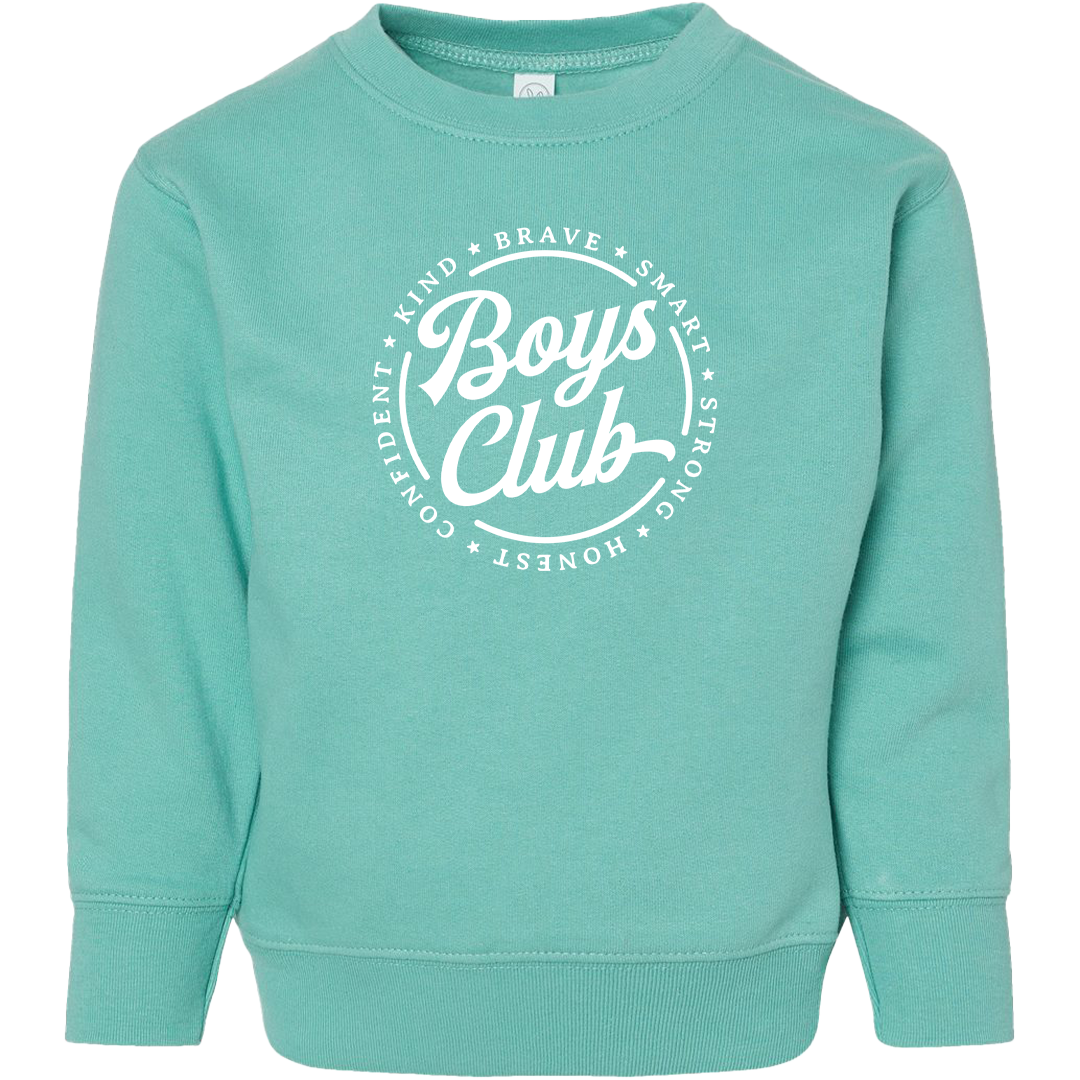 Boys Club Toddler Crew Neck Sweatshirt