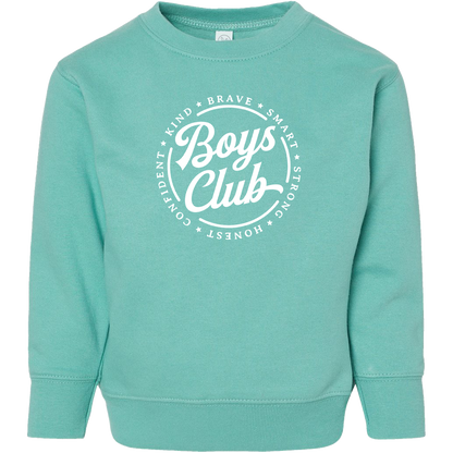 Boys Club Toddler Crew Neck Sweatshirt