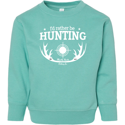 I'd Rather Be Hunting Kids Crew Neck Sweatshirt