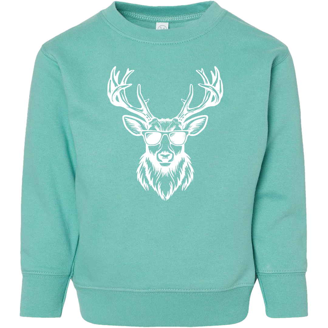 Cool Deer Kids Crew Neck Sweatshirt