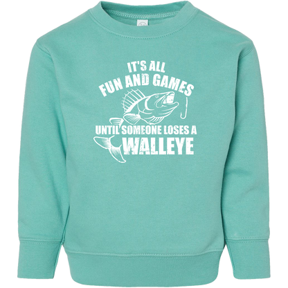 Walleye Games Toddler Crew Neck Sweatshirt