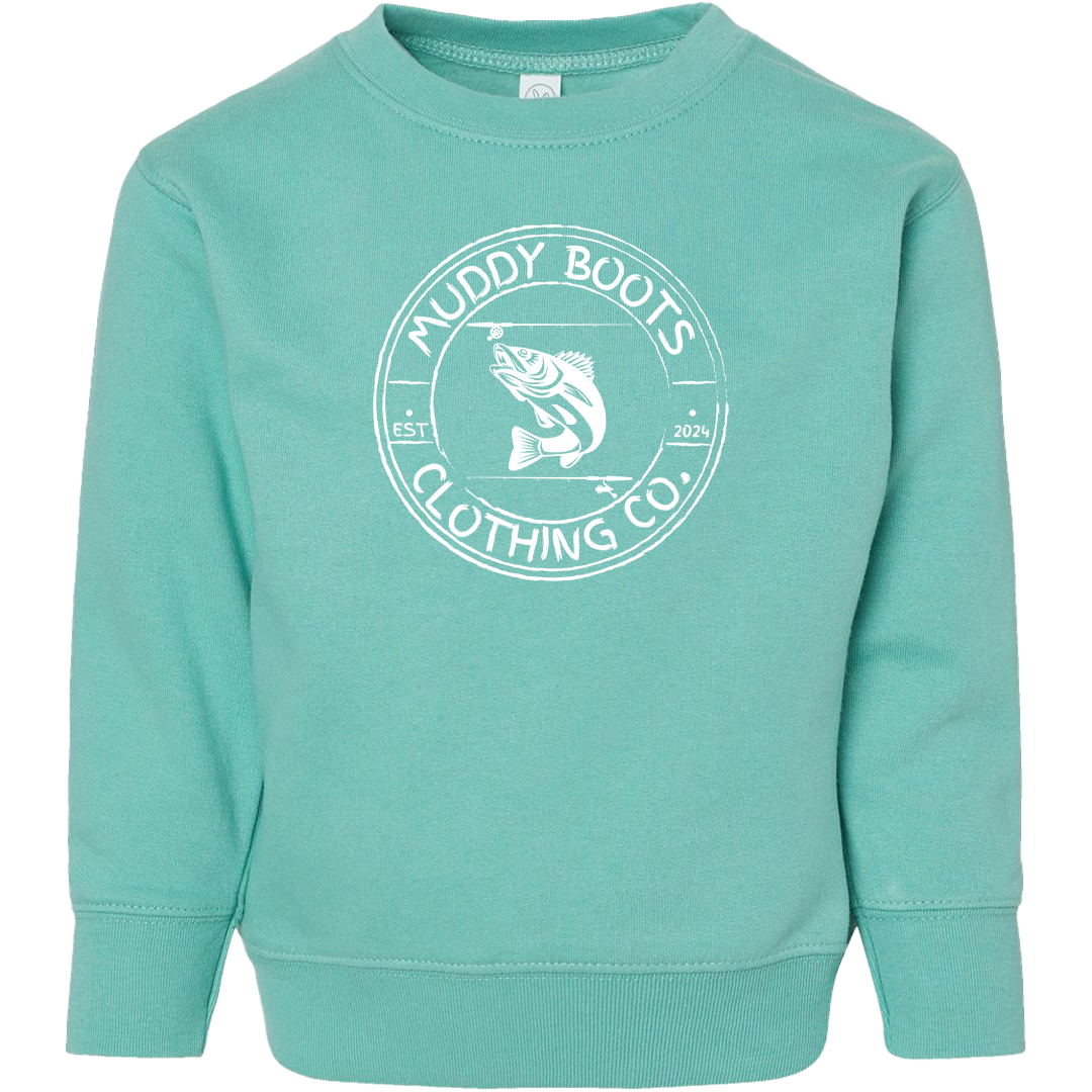 Rod Bending Kids Crew Neck Sweatshirt