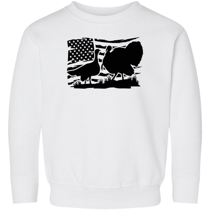 Turkey Flag Toddler Crew Neck Sweatshirt
