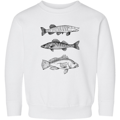Midwest Fish Toddler Crew Neck Sweatshirt