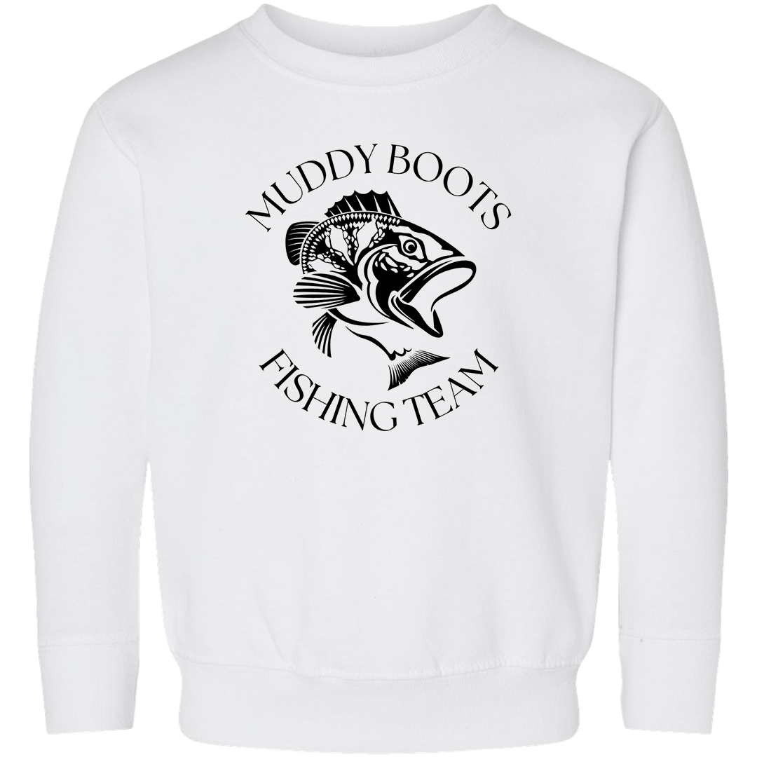 Fishing Team Toddler Crew Neck Sweatshirt