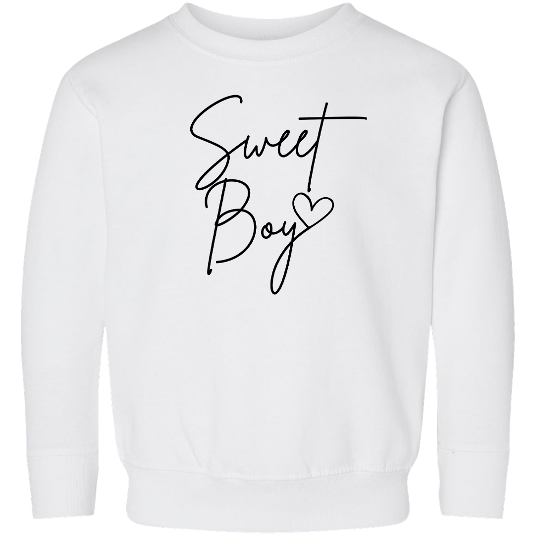Sweet Boy Toddler Crew Neck Sweatshirt